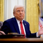 President Trump Signs Executive Orders In The Oval Office