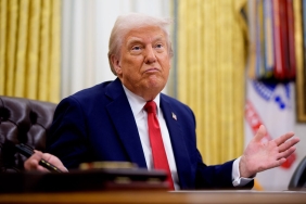 President Trump Signs Executive Orders In The Oval Office