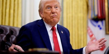 President Trump Signs Executive Orders In The Oval Office